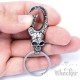 Edelstahl Totenkopf Karabinerhaken Schlüsselring Schlüsselanhänger Skull Bikerschmuck