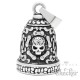 Live to Ride Biker-Bell aus Edelstahl Totenkopf Skull Motorrad Glücksglocke silber