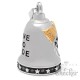 American Biker Biker-Bell aus Edelstahl in silber & gold Adler Live to Ride Glücksglocke