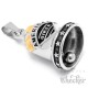 American Biker Biker-Bell aus Edelstahl in silber & gold Adler Live to Ride Glücksglocke