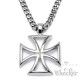 Massiv Edelstahl Herren Anhänger Eisernes Kreuz Iron Cross silber + 60cm Kette