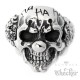 Horror Clown Ring aus Edelstahl Joker Es Killer Psycho Totenkopf silber Herren