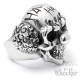 Horror Clown Ring aus Edelstahl Joker Es Killer Psycho Totenkopf silber Herren