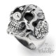 Horror Clown Ring aus Edelstahl Joker Es Killer Psycho Totenkopf silber Herren