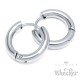 klassische Creolen aus 316L Edelstahl Klapp-Creolen silber Herren Ohrringe Geschenk