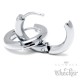 klassische Creolen aus 316L Edelstahl Klapp-Creolen silber Herren Ohrringe Geschenk