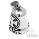 Iron Cross Biker-Bell aus Edelstahl Motorrad Eisernem Kreuz Guardian Bell silber