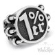 XL Onepercenter Bikerring mit Krallen aus Edelstahl 1%er Ring Klauen Outlaw Rocker