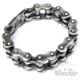 XXL Motorradkette Biker Armband Edelstahl Armkette Grau rustikal groß schwer Harley