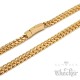 XL Fuchsschwanzkette und Armband Set aus Edelstahl dicke gold Halskette Geschenk