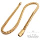 XL Fuchsschwanzkette und Armband Set aus Edelstahl dicke gold Halskette Geschenk
