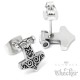 Kleiner Mjölnir Ohrstecker aus Edelstahl Thors Hammer Wikingerschmuck Ohrringe
