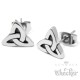 Triqueta Ohrstecker aus 316L Edelstahl silber Kelten Wikinger Schmuck Ohrringe