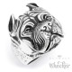 Edelstahl Herren Ring Hund Kampfhund Pitbull Dobermann Dogge Hochwertig Biker