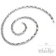 Edelstahl Kette Halskette Silber doppelte Königskette 60cm Dick Biker Hiphop