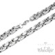 Edelstahl Kette Halskette Silber doppelte Königskette 60cm Dick Biker Hiphop