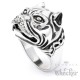 Edelstahl Herren Ring Hund Kampfhund Pitbull Dobermann Dogge Hochwertig Biker