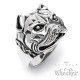 Edelstahl Herren Ring Hund Kampfhund Pitbull Dobermann Dogge Hochwertig Biker