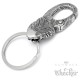 Löwe Karabinerhaken aus Edelstahl Schlüsselring Biker Schlüsselanhänger silber 3D