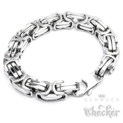 Massives XXL Edelstahl Herren Armband Königsarmband Könisgkette Dick 22cm Hiphop