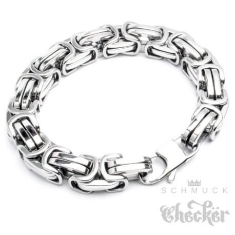 Massives XXL Edelstahl Herren Armband Königsarmband Könisgkette Dick 22cm Hiphop