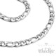 Hochwertige Figaro Panzerketten aus 316L Edelstahl silber Halskette 60cm dick dünn