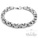 Hochwertiges Edelstahl Herren Armband einfach Königskette Armkette silber 7,5mm