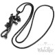 Schwarzer Panther Anhänger aus Edelstahl Puma Jaguar Leopard Halskette Biker Hiphop