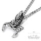 Edelstahl Anhänger 3D Skorpion Sternzeichen detailliert + 60cm Kette Biker