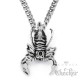 Edelstahl Anhänger 3D Skorpion Sternzeichen detailliert + 60cm Kette Biker