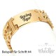Herren Armband mit Wunsch-Gravur breites Edelstahl-Armband vergoldet Männer Geschenk