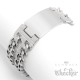 Herren Armband mit Wunsch-Gravur breites Edelstahl-Armband individuell Männer Geschenk