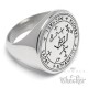 Schutzzauber Siegel des Erzengel St. Michael Ring aus Edelstahl Sabaoth Athanatos