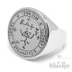Schutzzauber Siegel des Erzengel St. Michael Ring aus Edelstahl Sabaoth Athanatos