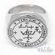 Schutzzauber Siegel des Erzengel St. Michael Ring aus Edelstahl Sabaoth Athanatos
