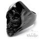Schwarzer Sensenmann-Ring aus Edelstahl Sam Cro Reaper Bikerring Herren Geschenk