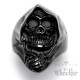 Schwarzer Sensenmann-Ring aus Edelstahl Sam Cro Reaper Bikerring Herren Geschenk