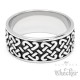 Wikinger-Ring mit keltischem Knoten verziert aus Edelstahl nordischer Schmuck