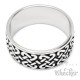 Wikinger-Ring mit keltischem Knoten verziert aus Edelstahl nordischer Schmuck