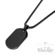 Goldenes DogTag mit Gravur und Halskette klein gold individuelle Herren Halskette