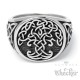 Edelstahl-Ring mit Yggdrasil und keltischen Knoten Wikinger-Schmuck Biker Geschenk