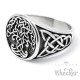 Edelstahl-Ring mit Yggdrasil und keltischen Knoten Wikinger-Schmuck Biker Geschenk