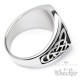Edelstahl-Ring mit Yggdrasil und keltischen Knoten Wikinger-Schmuck Biker Geschenk