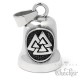 Bikerbell mit Valknut aus massivem Edelstahl Motorrad Glücksglöckchen Ridebell