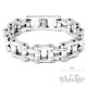 Hochwertiges Motorradketten-Armband aus 316L Edelstahl silber Bikerschmuck Armkette