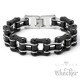 Schwarzes Motorradketten-Armband aus hochwertigem Edelstahl Bikerschmuck Armband
