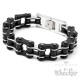 Schwarzes Motorradketten-Armband aus hochwertigem Edelstahl Bikerschmuck Armband