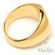 Vergoldeter Ring mit Wunsch-Gravur aus Edelstahl gold Herren Schmuck Geschenk