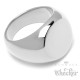 Siegelring mit Wunsch-Gravur aus 316L Edelstahl silber poliert individueller Text