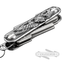 Schlüssel-Organizer Adler mit Flügel Schlüssel-Anhänger hochwertiges Biker-Geschenk
